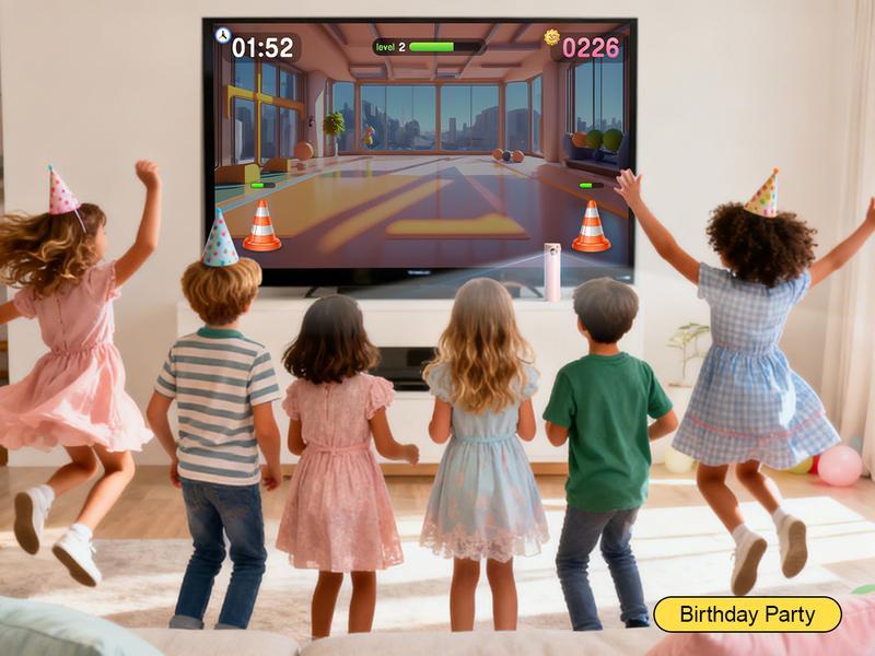 Plug & Play TV Game Box for Kids - 28 Interactive AR Games. No Internet/WiFi Needed. Safe Family Fun & Motion Control (Ages 6-12)