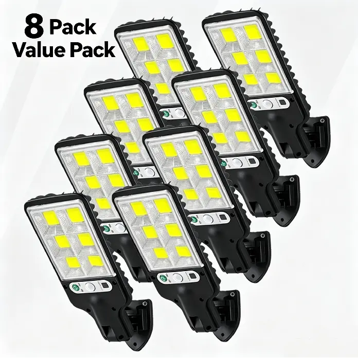 8-Pack Solar Outdoor Garden Lights - Waterproof LED Auto On/Off Warm White Solar Decorative Lights for Outdoor Decor, Pathway Glow, Lawn Walkway Glow (Classic Look Elevates Patios)