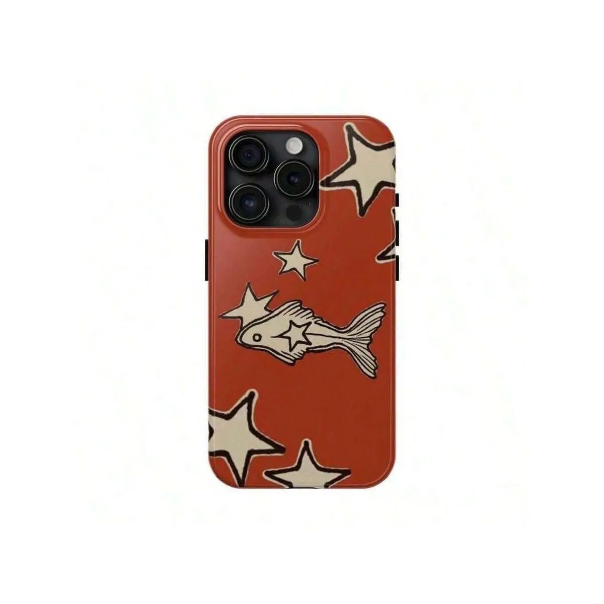 Orange Star Goldfish Phone Case Cute Y2K Ocean Celestial Grunge Cool Girl Gift Case Phone - Case IP 16 15 14 13 12 11 XSuitable For IPhone 17 Air
