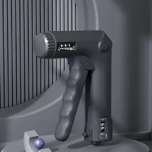 Durable Abs Hand Grip Strength Trainer with LCD Display, Adjustable Resistance 11-132 Lbs, Ideal for Gym & Home Fitness Training, Hand Strengthener