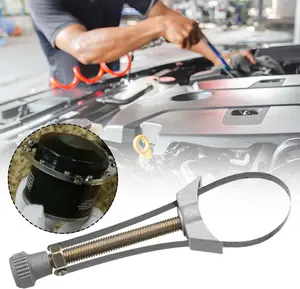 Car Oil Filter Wrench, Car Oil Filter Removal Tool, Adjustable 60mm to 110mm Diameter Hand Tool for Car Oil Filter Removal, Automotive Repair Tools