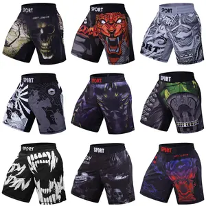 Cody Lundin Crossfit Men Fitness Running Shorts MMA Short With Printed Lightweight Grappling Combat Shorts For Boxing Weightlift