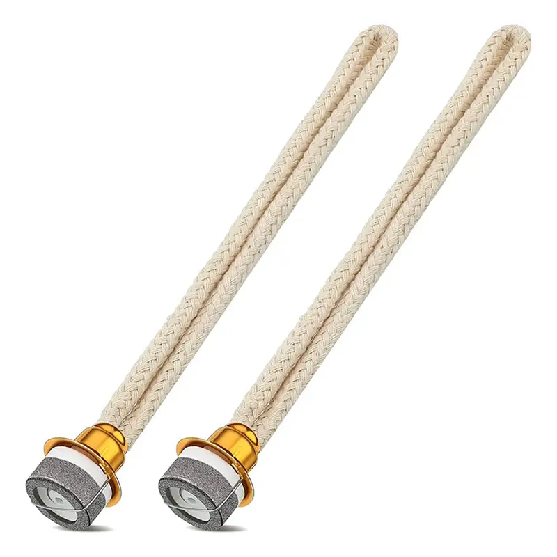 2-Pack Cotton Core Wicks Set, Long-Lasting Reliable Oil Lamp Wick Replacement for Air Control Catalytic Burner (Baby & Maternity Care Compatible)