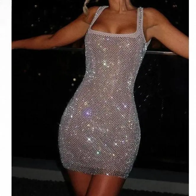white christmas dresses Women's Elegant Bandage Sexy Night Club Mini Dresses main image 1