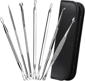 Face Care Stainless Steel Skin Remover Kit Blackhead Blemish Acne Pimple Extractor Tool Skin Care Cleanser