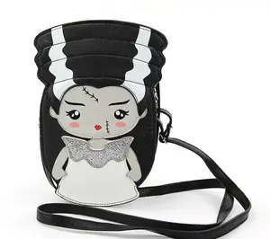 Bride of Frankenstein crossbody purse Black