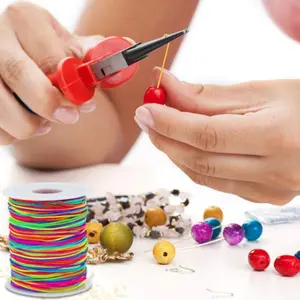 50m Colorful Elastic Beading Thread, 1 Count Elastic Thread for Beading, DIY Jewelry Making Supplies for Bracelet Necklace Earrings, Beading Accessories