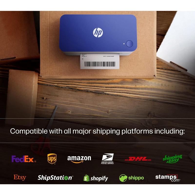 HP Thermal Label Printer, 4x6 Compact Label Printer 203 DPI