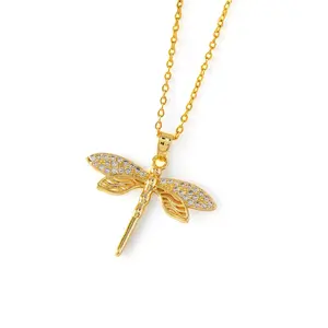 Dragonfly Pendant Necklace for Women