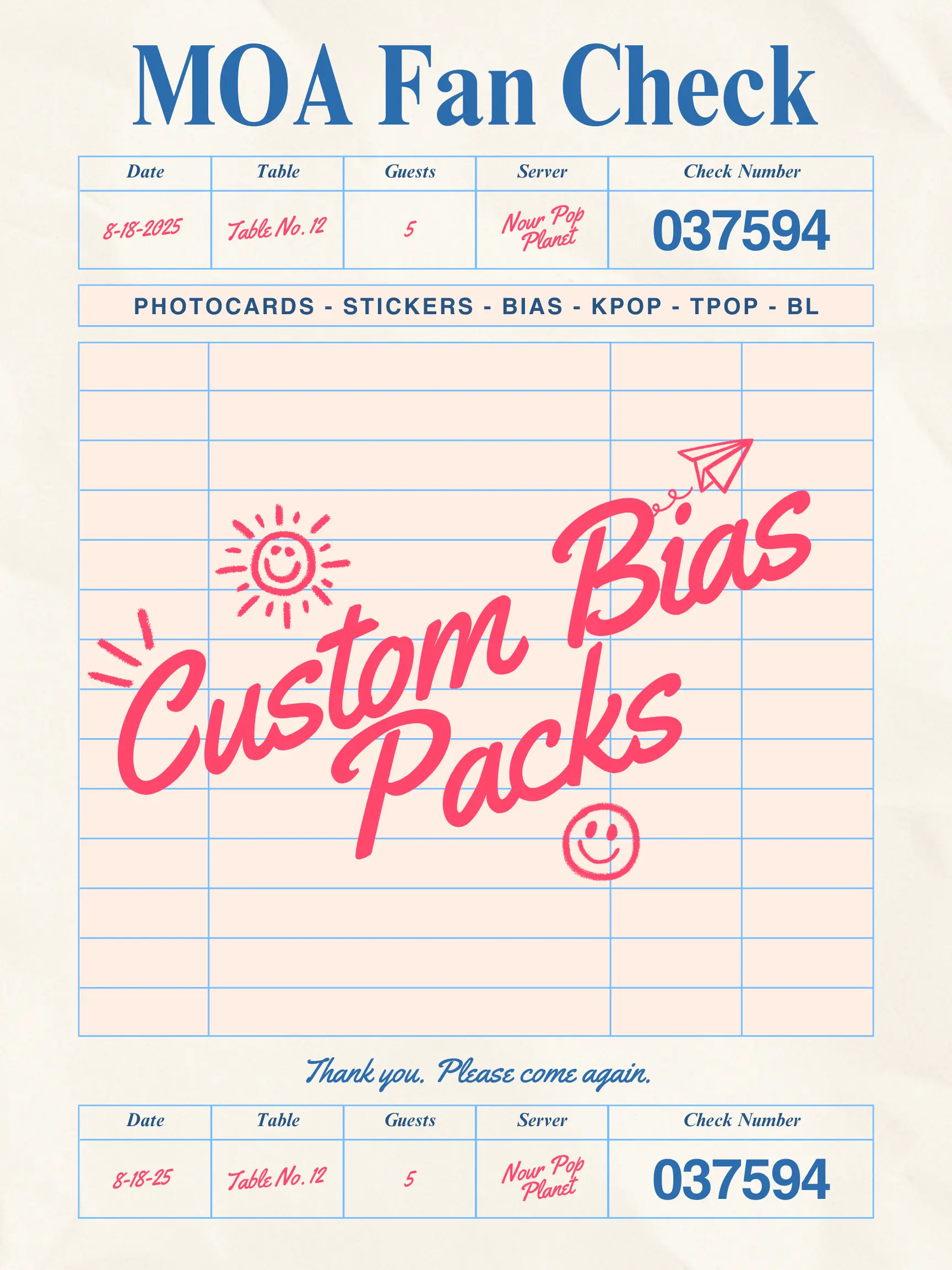 CUSTOM BIAS PACK | Photos, Stickers | Nour Pop Planet