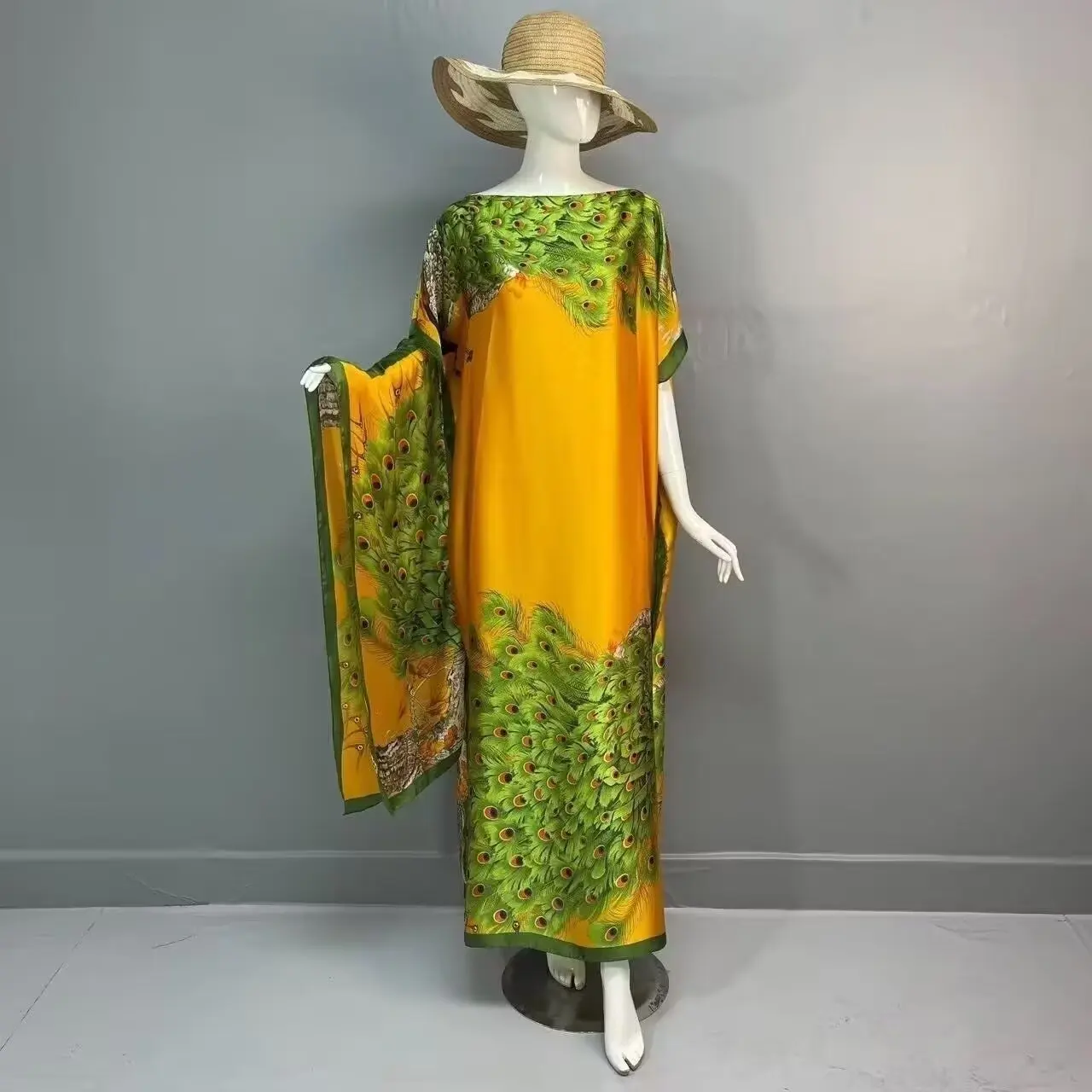 Orange Green Peacock