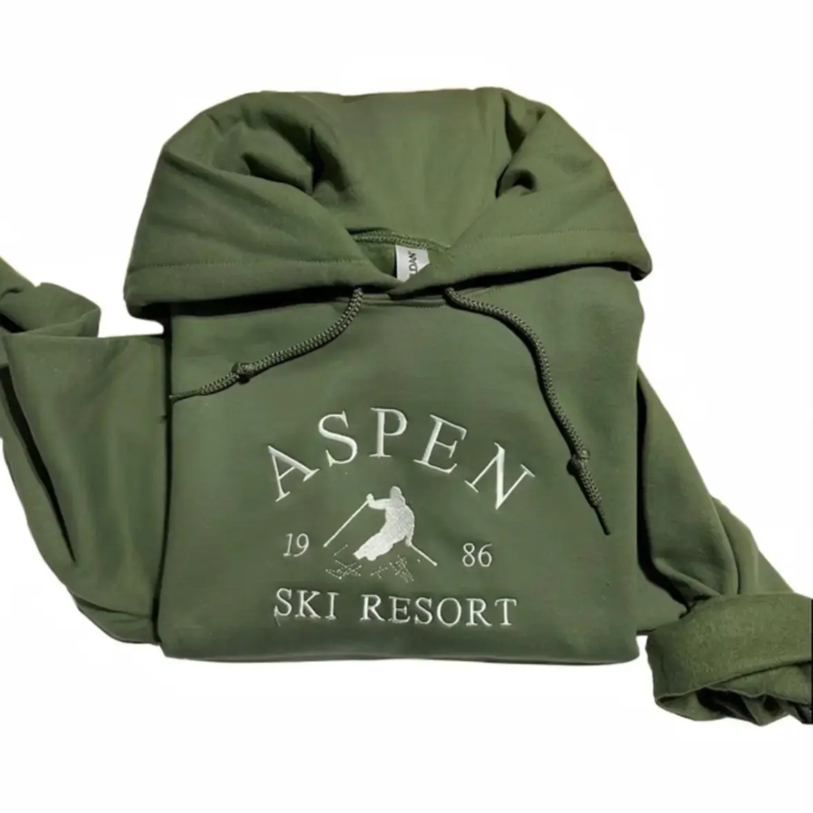 Aspen Colorado embroidered hoodie; Aspen Ski resort embroidered hoodie, Colorado National Park embroidered hoodie