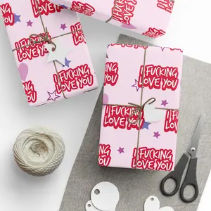 I Fucking Love You Wrapping Paper, Valentine I Fuckin Love You Wrapping Paper, Cute Valentine Gift Wrap, Sweet Romantic Package, Vanlentine's Day Gift Wrap