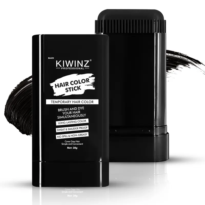 KIWINZ PROFESSIONAL 2-in-1 Hair Stick Portable Waterproof Sweat-Proof for Gray and White Hair mexican eelhoe dye color shampoo