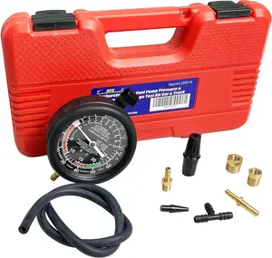 (R) Fuel Pump Tester Gauge Kit Carburetor Valve Fuel Pump Pressure & Vacuum Tester Gauge Test Kit Below 10PSI for Car & Truck W/Storage Box