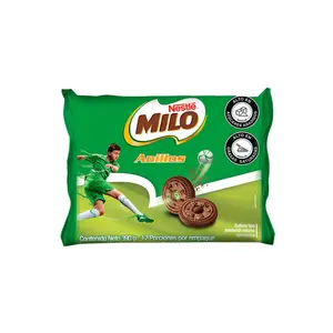 Milo Galleta Anillos - Paquete de 12 - Chocolate Cookies, 390g, 12 Pieces per Pack - Dessert, Snack, Bonbon easter day