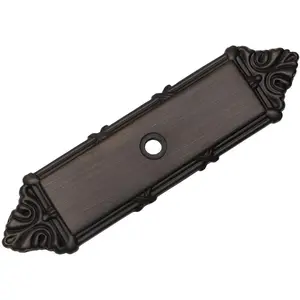 10 Pack - 9467ORB Oil Rubbed Bronze Cabinet Hardware Knob Backplate