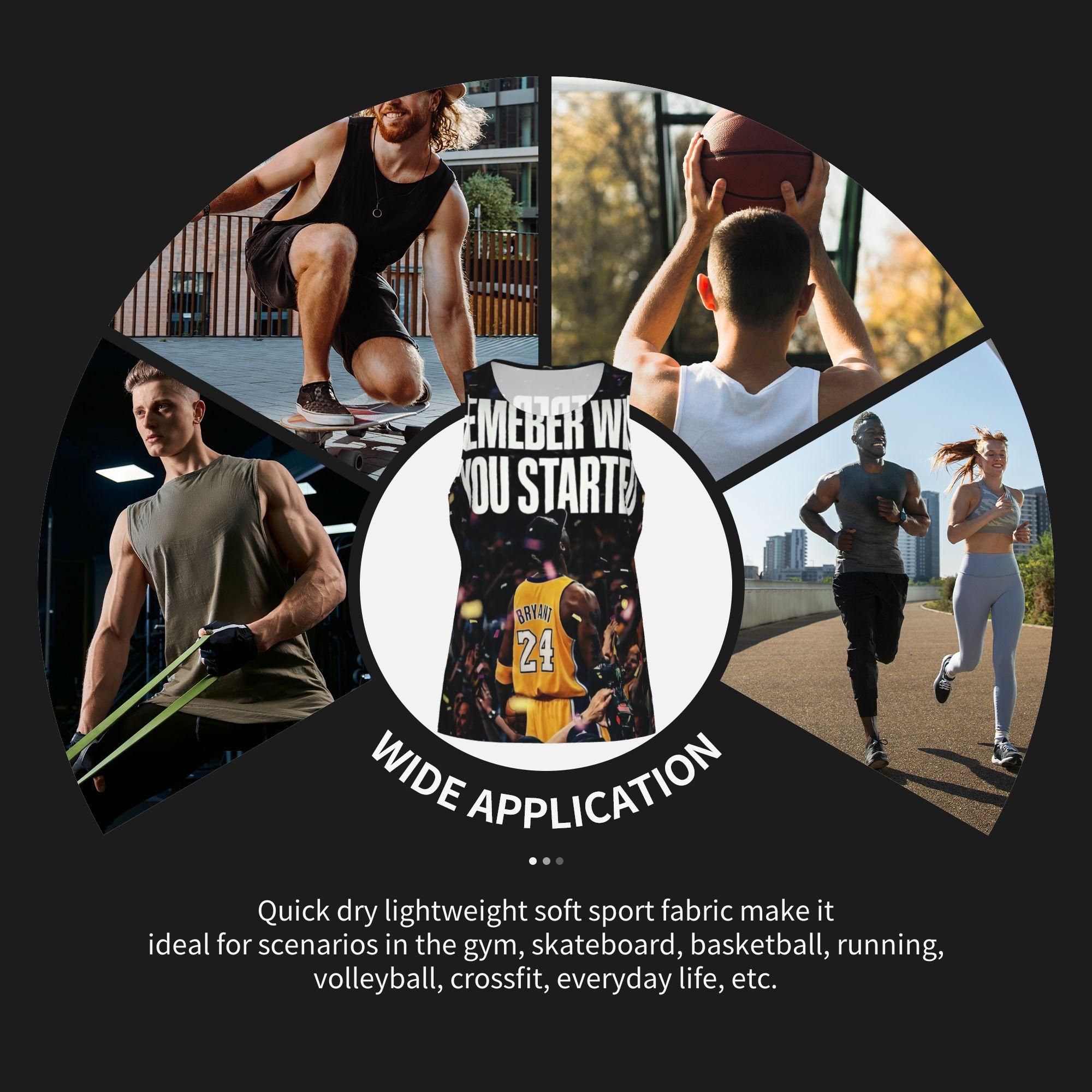 Kobe Bryant #24 Tank Top | "Remember Why You Started" Lakers Graphic Sleeveless Shirt Comfortable, Stretchy For Training & Casual Wear