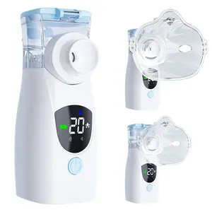 Portable Mesh Nebulizer for Adults & Kids – Rechargeable Handheld Nebulizer with Dual Mist Modes, Ultra Quiet ≤25dB, Auto Cleaning, Fine Particle Atomization <2μm, USB Rechargeable Mini Nebulizer for Home & Travel