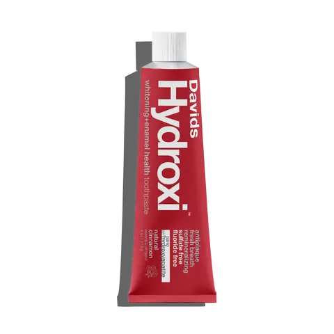 Davids Hydroxi Cinnamon, Nano Hydroxyapatite Toothpaste, Whitening Brightening Formula, Bold Cinnamon flavor, 4oz