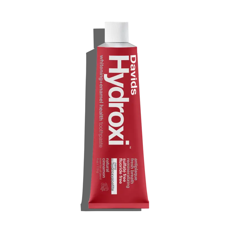 Davids Hydroxi Cinnamon, Nano Hydroxyapatite Toothpaste, Whitening Brightening Formula, Bold Cinnamon flavor, 4oz