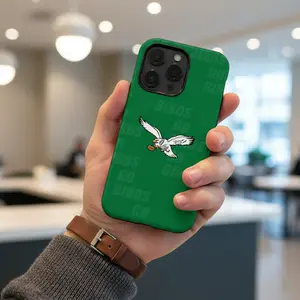 Go Eagles Football Phone Case ,  for iPhone 11 12 13 14 15 16 17 Pro Max Plus Air Shockproof Rugged Cover Dual Layer Soft TPU Hard Bumper Hard Shell