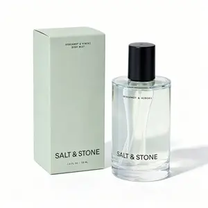Salt & Stone Bergamot & Hinoki Body Mist Spray, Fresh Citrus Woody Scent Fragrance Mist for Hair & Body, Clean Luxury Daily Perfume Mist 3.4 FL OZ (100ml)