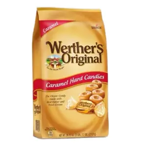 Werthers Original Caramel Hard Candy 39 oz Bag - Sweet Candy Snack Bonbon for Any Occasion