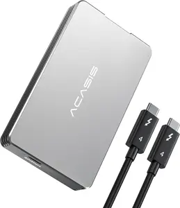 ACASIS 40Gbps M.2 NVMe SSD Enclosure, Tool Free Installation, TBU 401 for M1 M2 Pro/Max, Compatible with USB4/3.2/3.1/3.0/2.0, Support SSD Size 2280 B+M M-Key