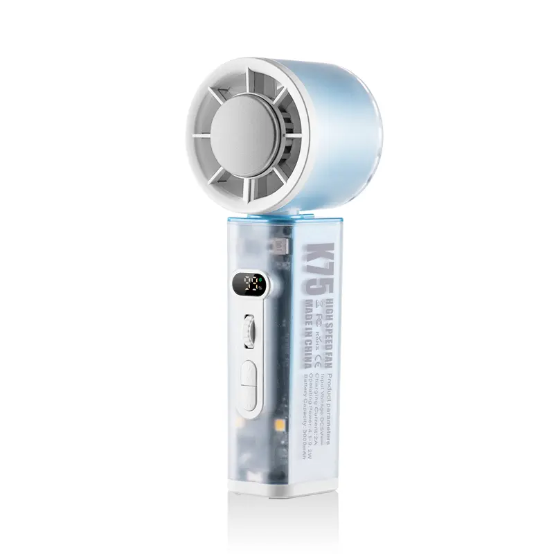 <ZURXID> 3S ice-cold portable air cooler! Handheld refrigeration fan with 100-level stepless speed, auto oscillation, USB-C rechargeable, doubles as power bank & camping lantern. 2026 summer must-have #neckfan #coolingfan