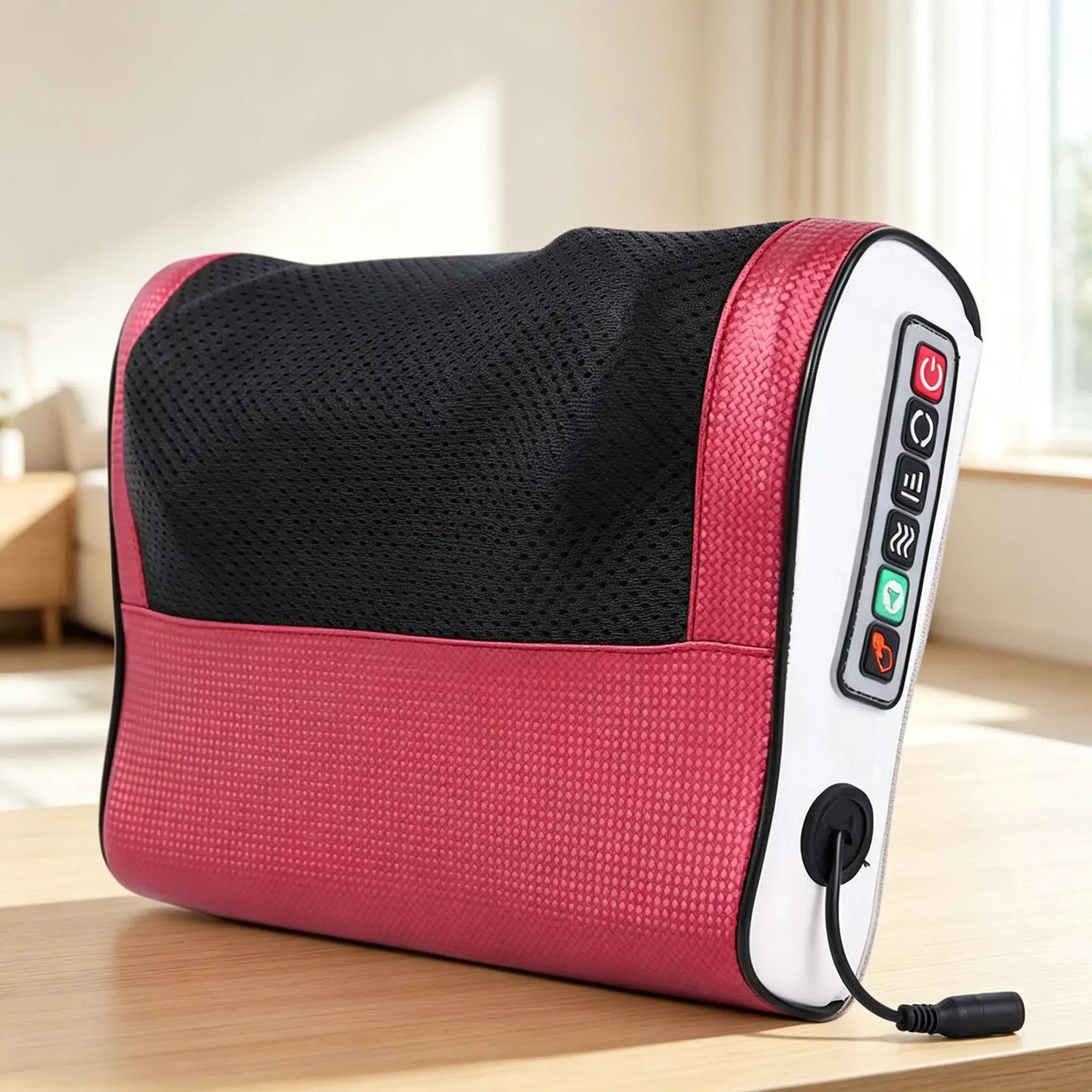 Neck and back massager, cervical massage device, two-way finger pressure and rotational massage to relieve pain, deep tissue kneading massage