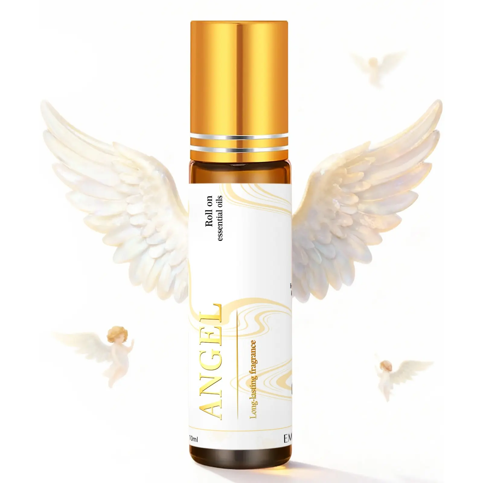 10ML Angel Rollerball Essential Oil Scented Oil Aromatherapy, Home Fragrance, Indoor Diffuser, Massage Oil, Long-Lasting Scent, Body Massage Oil, Car Air Freshener