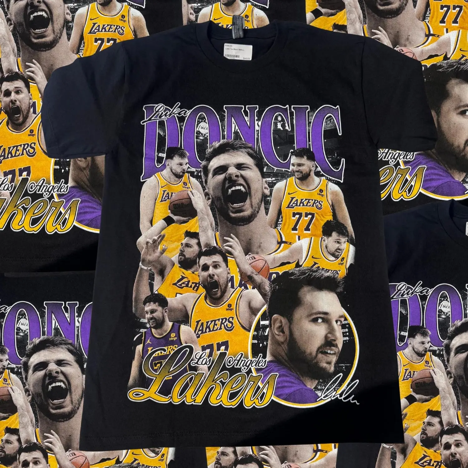 Retro Basketball Graphic Tee | Luka Dončić Fan Art Shirt