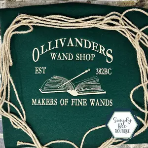 Ollivanders Wand Shop Embroidered Sweatshirt