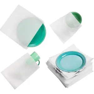 100 Cushion Foam Pouches & Sheets, Moving Foam Wrap Pouches, Protect Mugs Cups Glasses China Dishes, Packing Cushioning Supplies for Moving
