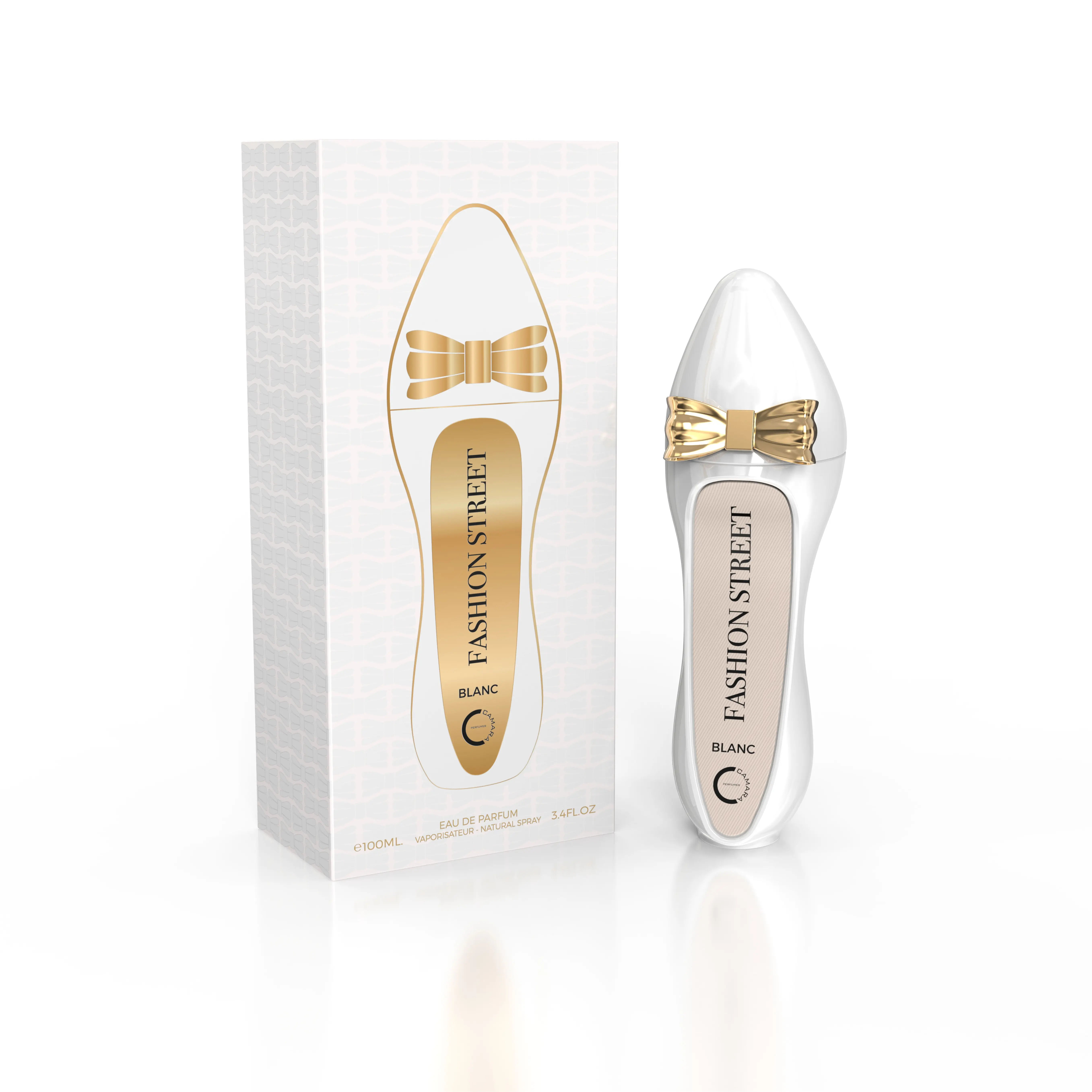 CAMARA Fashion Street Blanc Eau de Parfum for Women - 3.4 fl oz (100ml) Beauty Perfume with Almond, Tuberose, Vanilla Notes, Long-Lasting Signature Scent, Elegant Clean Girl Spray, Flaunt Your Confidence