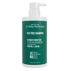 (dp) Tea Tree Shampoo – Hydrate, Soothe & Refresh Dry Scalp and Hair – Clean, Salon-Grade Formula with Biotin + Keratin