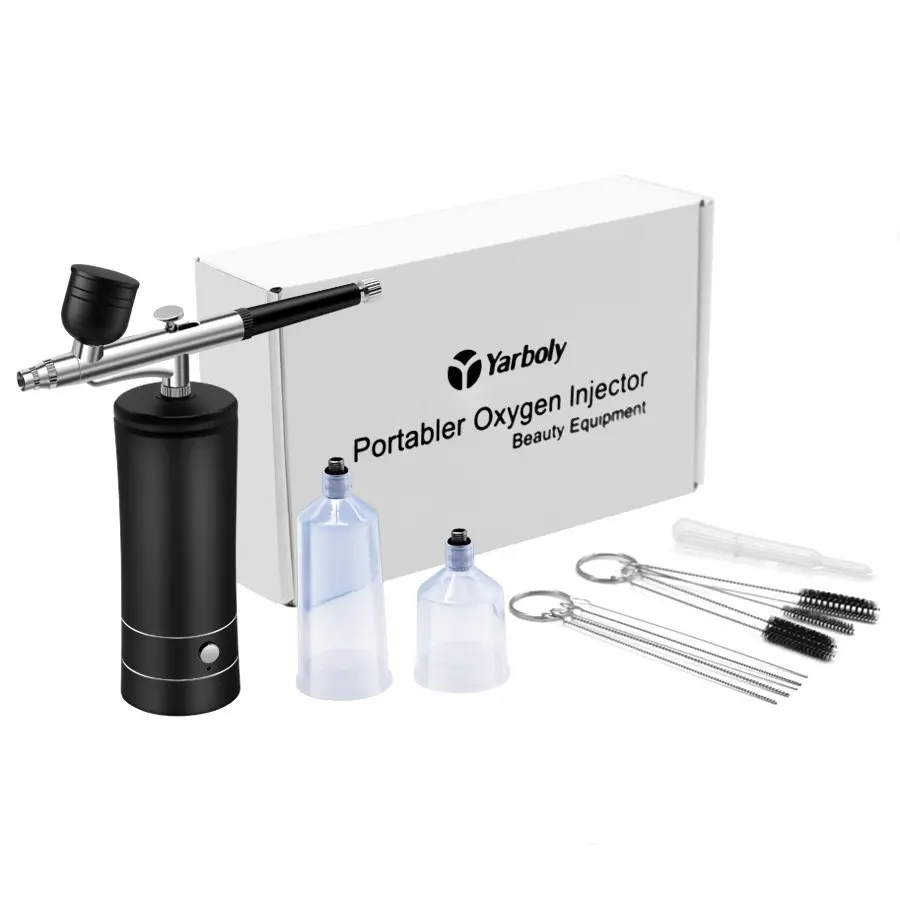 Portable Airbrush Kit with Compressor, Cordless Airbrush Kit, USB Rechargeable Wireless Air Compressor, Airbrush Tool for Painting, Nail Art, Model Coloring, Makeup