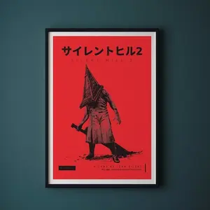 Vintage Wall Poster, Silent Hill 2 (2001) Art Print, Unframed Video Game Print, Game Poster, Team Silent - Konami, Wall Art