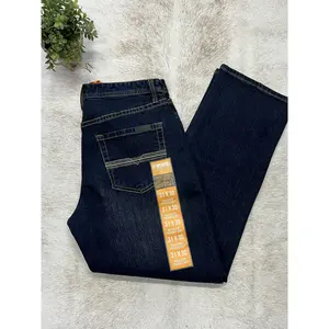Rock & Roll Denim Dark Wash V46 Rope Stitch EMB Stackable Bootcut Jeans