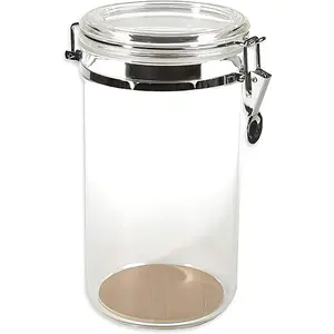 Prestige Import Group AJ25 25 Count Acrylic Humidor Jar with Humidifier and Spanish Cedar Interior Lining on Bottom