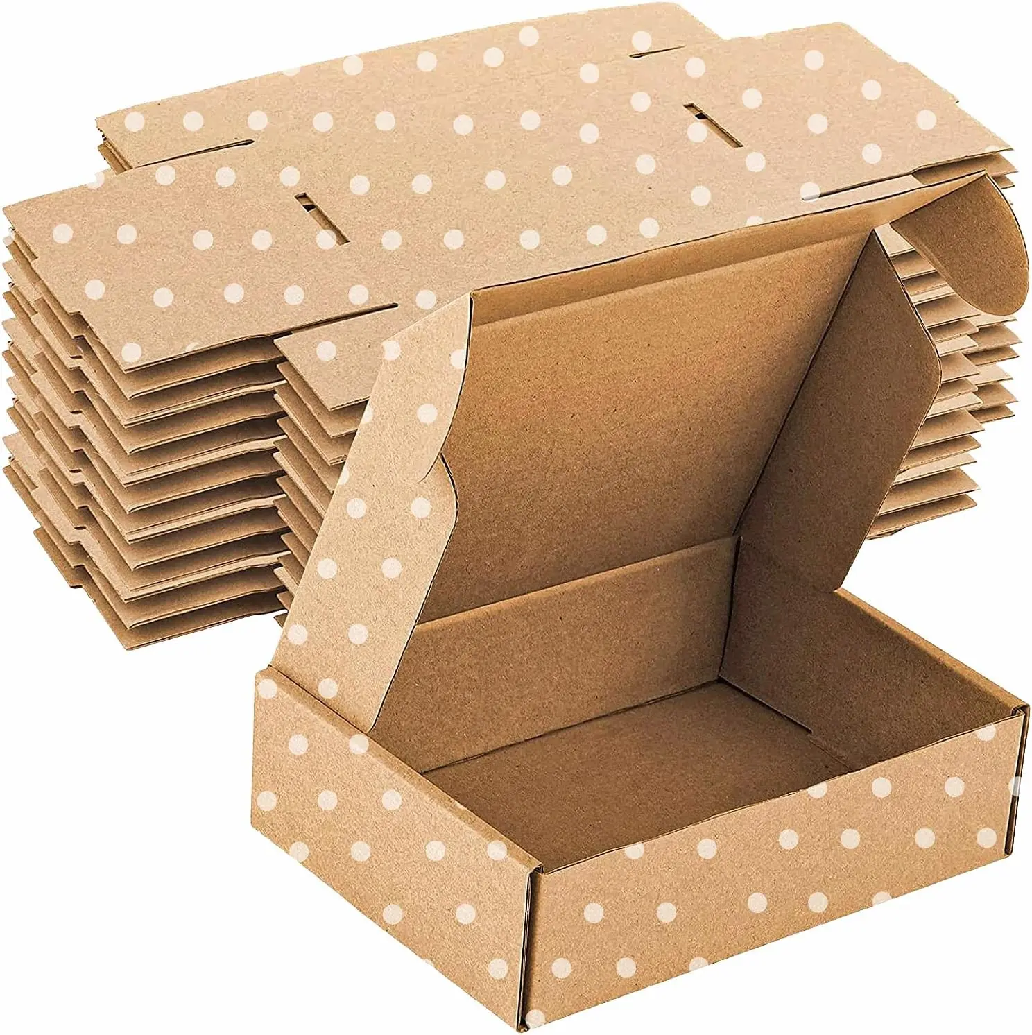 25 Pack Small Shipping Boxes - Corrugated Cardboard Mailers, Gift & Craft Packing (7.2" x 5.2" x 2")