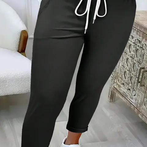 Fashion plus-size women's versatile daily commuting casual style basic pants Everyday Commuter casual pants
