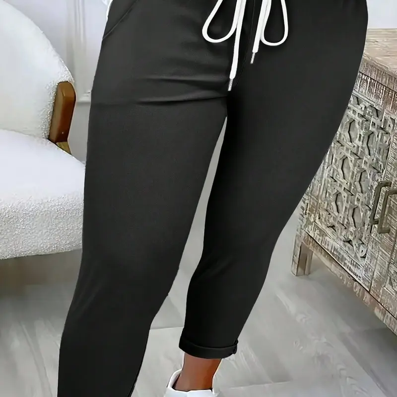 Fashion plus-size women's versatile daily commuting casual style basic pants Everyday Commuter casual pants