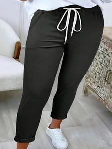 Fashion plus-size women's versatile daily commuting casual pants