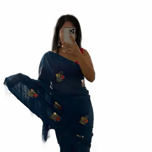 Traditional saree ciffon fabric