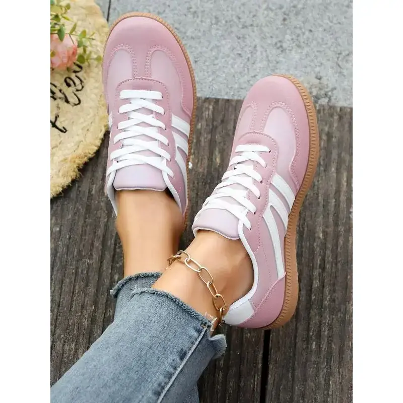 Women's Colorblock Leopard Print Lace Up Training Shoes, Casual Sporty Lightweight Soft Comfortable Non-slip Wear-resistant Sports Shoes, Female All-match Round Toe Shoes for Daily Wear, Closed, Footwear(gift) Women's Colorblock Leopard Print Lace Up Training Shoes, Casual Sporty Lightweight Soft Comfortable Non-slip Wear-resistant Sports Shoes, Female All-match Round Toe Shoes for Daily Wear, Closed, Footwear(gift)