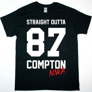 NWA Straight Outta Compton 87 T-Shirt Full-sized Cotton