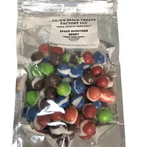 Lil G’s Space Treats FREEZE DRIED Wild Berry SPACE SHOOTERS Candy medium  size Snack Sweet Bonbon Bite wild berry fruity Perfume Flavor Cherry