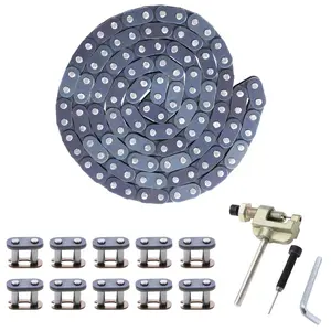Drive Chain 116 Link Breaker Heavy Duty For 43cc,47cc,49cc 2-Stroke Pocket Rocket Bike,APC Mini Chopper 00cc,SX00,Syx Moto Holeshot,MotoTec Xtreme Xpro Kids Pit Dirt Bike,ATV Quad Parts